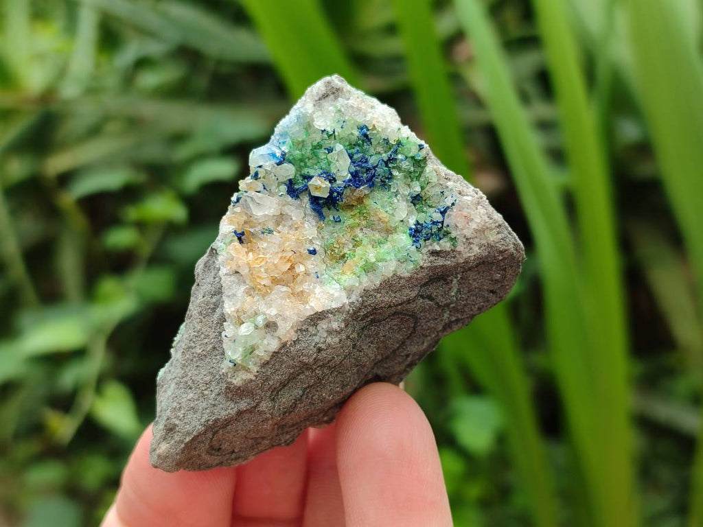 Natural Drusy Coated Chrysocolla With Malachite Specimens x 11 From Lupoto Mine, Congo - Toprock Gemstones and Minerals 