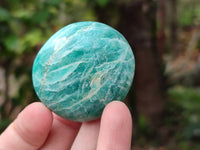 Polished Amazonite Palm Stones x 24 From Madagascar