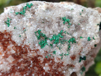 Natural Crystalline Ball Malachite and Quartz On Dolomite Matrix Specimens x 3 From Mindingi Mine, Kambove, Congo