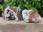 Natural Crystalline Ball Malachite and Quartz On Dolomite Matrix Specimens x 3 From Mindingi Mine, Kambove, Congo - Toprock Gemstones and Minerals 