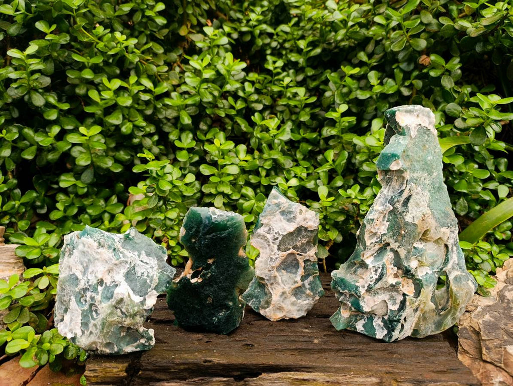 Natural Rough Mtorolite Plates Specimens x 4 From Mutorashanga, Zimbabwe - Toprock Gemstones and Minerals 