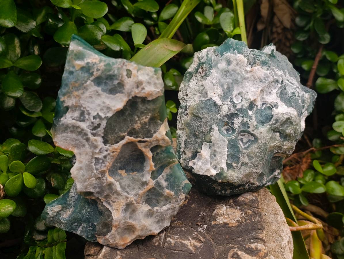 Natural Rough Mtorolite Plates Specimens x 4 From Mutorashanga, Zimbabwe - Toprock Gemstones and Minerals 