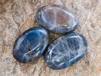 Polished Purple Flash Labradorite Galets x 12 From Tulear, Madagascar
