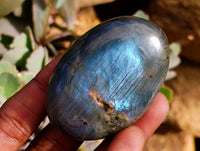 Polished Purple Flash Labradorite Galets x 12 From Tulear, Madagascar - Toprock Gemstones and Minerals 