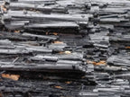 Natural Schorl Black Tourmaline Specimens x 6 From Erongo, Namibia - Toprock Gemstones and Minerals 