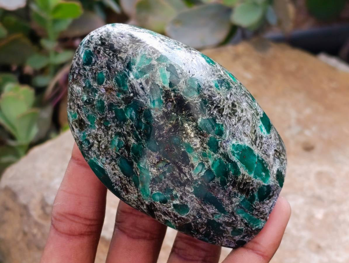 Polished Emerald Mica 'Mutokolite' Standing Free Forms x 4 From Mutoko, Zimbabwe - Toprock Gemstones and Minerals 