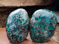Polished Emerald Mica 'Mutokolite' Standing Free Forms x 4 From Mutoko, Zimbabwe - Toprock Gemstones and Minerals 