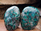Polished Emerald Mica 'Mutokolite' Standing Free Forms x 4 From Mutoko, Zimbabwe - Toprock Gemstones and Minerals 