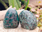 Polished Emerald Mica 'Mutokolite' Standing Free Forms x 4 From Mutoko, Zimbabwe - Toprock Gemstones and Minerals 