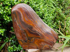 Polished XXL Banded Iron Stone Standing Free Form x 1 From South Africa - Toprock Gemstones and Minerals 