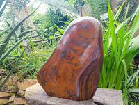 Polished XXL Banded Iron Stone Standing Free Form x 1 From South Africa