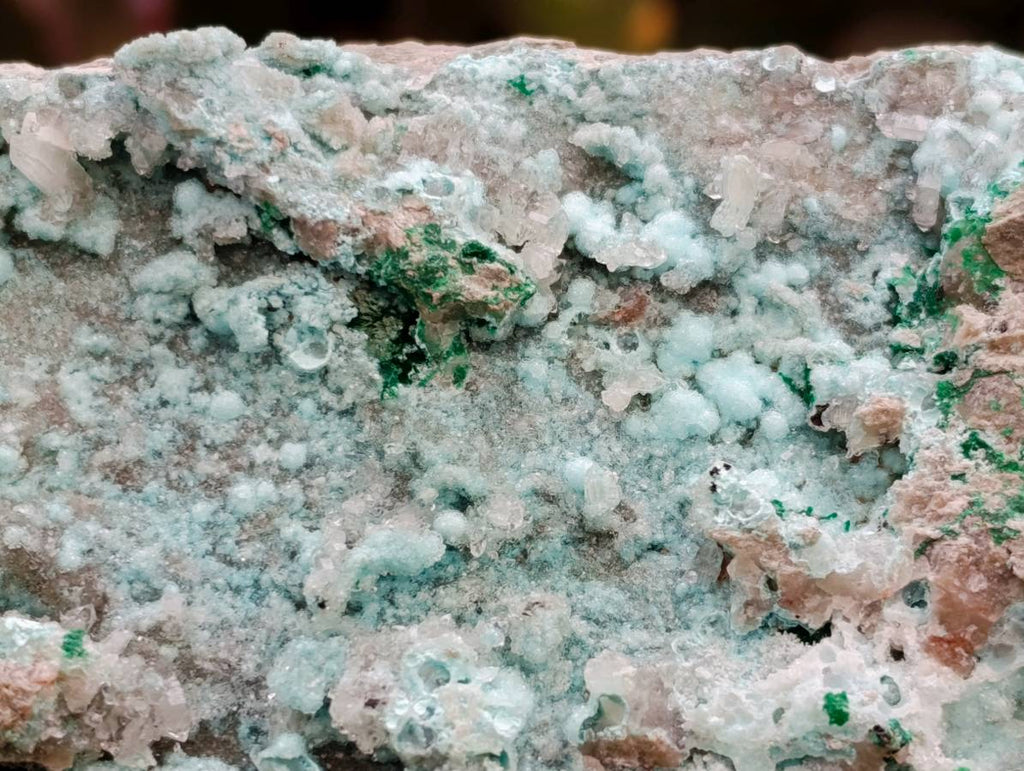 Natural Drusy Coated Chrysocolla Specimens x 2 From Likasi, Congo - Toprock Gemstones and Minerals 