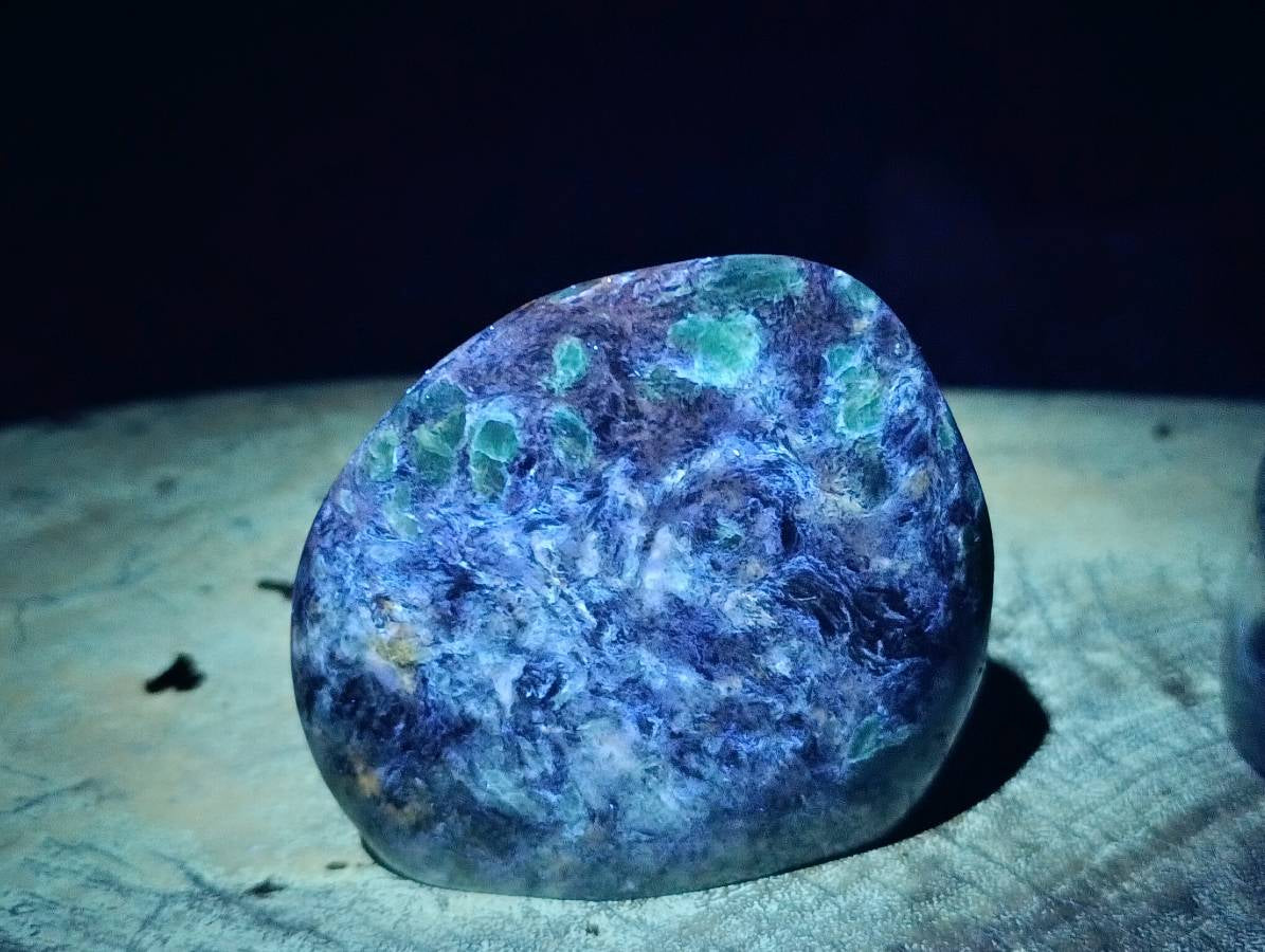 Polished Emerald Mica 'Mutokolite' Standing Free Forms x 4 From Mutoko, Zimbabwe - Toprock Gemstones and Minerals 