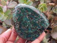 Polished Emerald Mica 'Mutokolite' Standing Free Forms x 4 From Mutoko, Zimbabwe