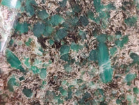 Polished Emerald Mica 'Mutokolite' Standing Free Forms x 4 From Mutoko, Zimbabwe