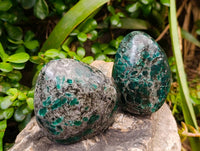 Polished Emerald Mica 'Mutokolite' Standing Free Forms x 4 From Mutoko, Zimbabwe