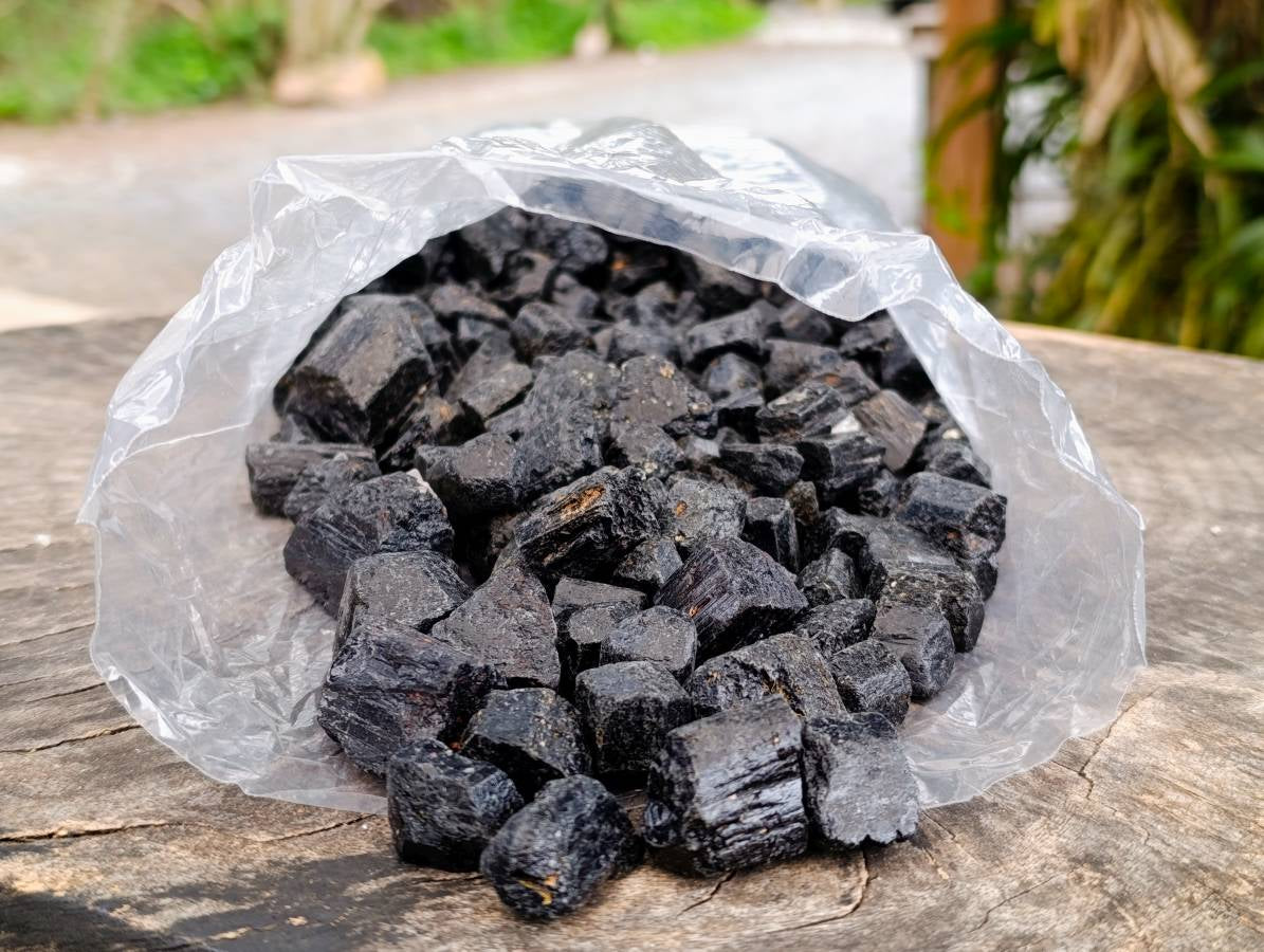 Natural Alluvial Schorl Black Tourmaline Crystals x 2.74 Kg Lot From Zimbabwe - Toprock Gemstones and Minerals 