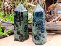 Polished Stromatolite Points x 3 From Katsepy, Madagascar
