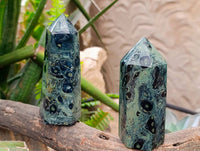 Polished Stromatolite Points x 3 From Katsepy, Madagascar