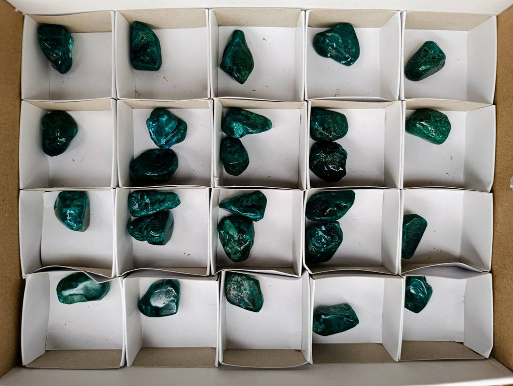 Polished Dioptase Free Forms x 26 From Likasi, Congo - Toprock Gemstones and Minerals 