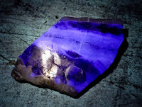 Polished On One Side Watermelon Fluorite Slices x 6 From Uis, Namibia