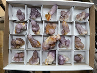 Natural Amethyst Spirit Quartz Clusters x 20 From Boekenhouthoek, South Africa