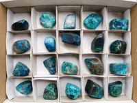 Polished Shattuckite Free Forms x 20 From Congo