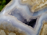 Polished Blue Lace Agate Standing Free Form x 1 From Nsanje, Malawi