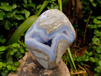 Polished Blue Lace Agate Standing Free Form x 1 From Nsanje, Malawi