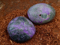 Polished Stichtite Palm Stones x 6 From Barberton, South Africa