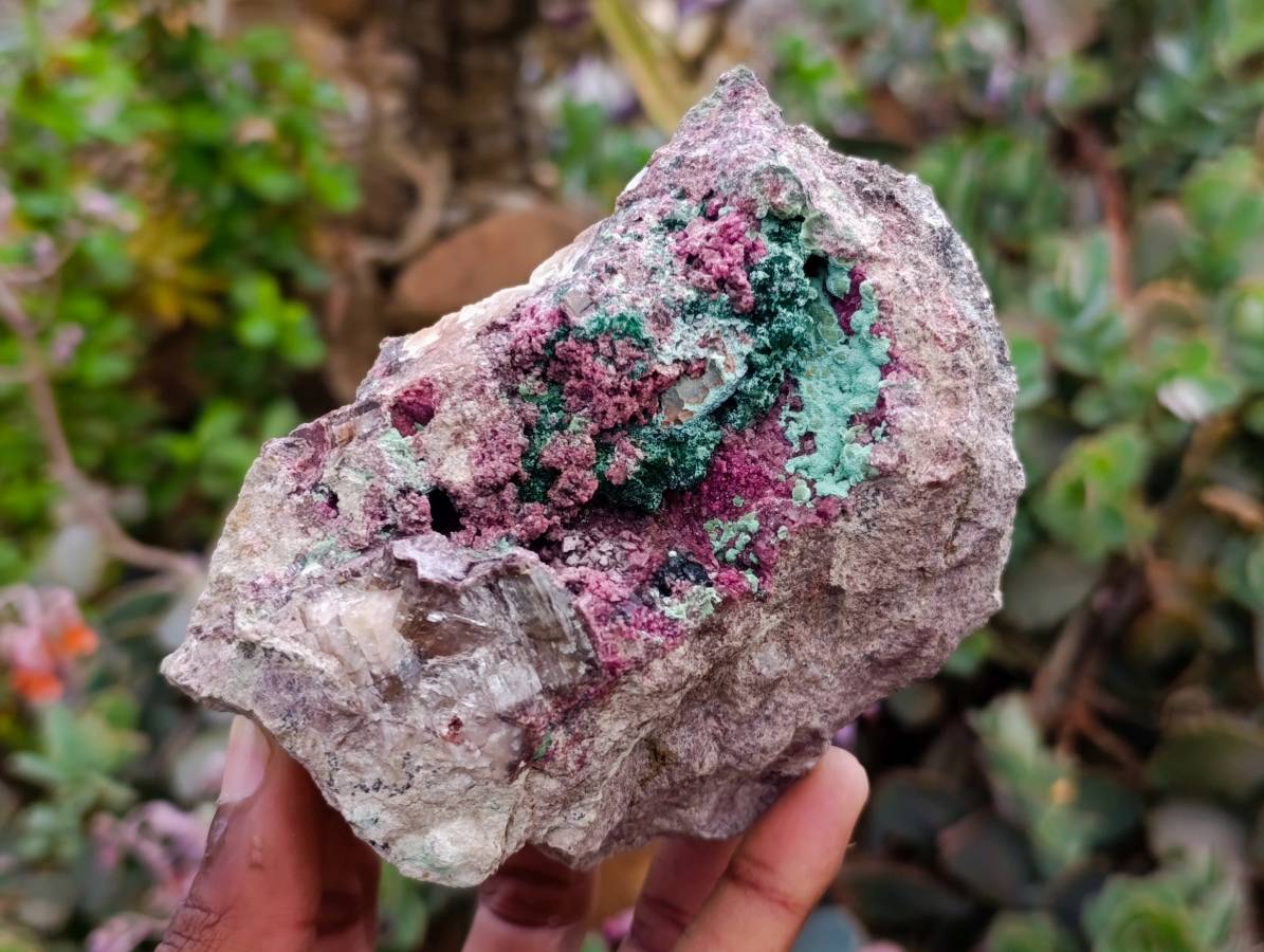 Natural Salrose with Malachite and Heterogenite Specimens x 2 From Kakanda, Congo - Toprock Gemstones and Minerals 
