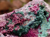 Natural Salrose with Malachite and Heterogenite Specimens x 2 From Kakanda, Congo
