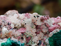 Natural Salrose with Malachite and Heterogenite Specimens x 2 From Kakanda, Congo