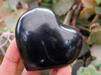 Polished Black Basalt Hearts x 12 From Madagascar - Toprock Gemstones and Minerals 