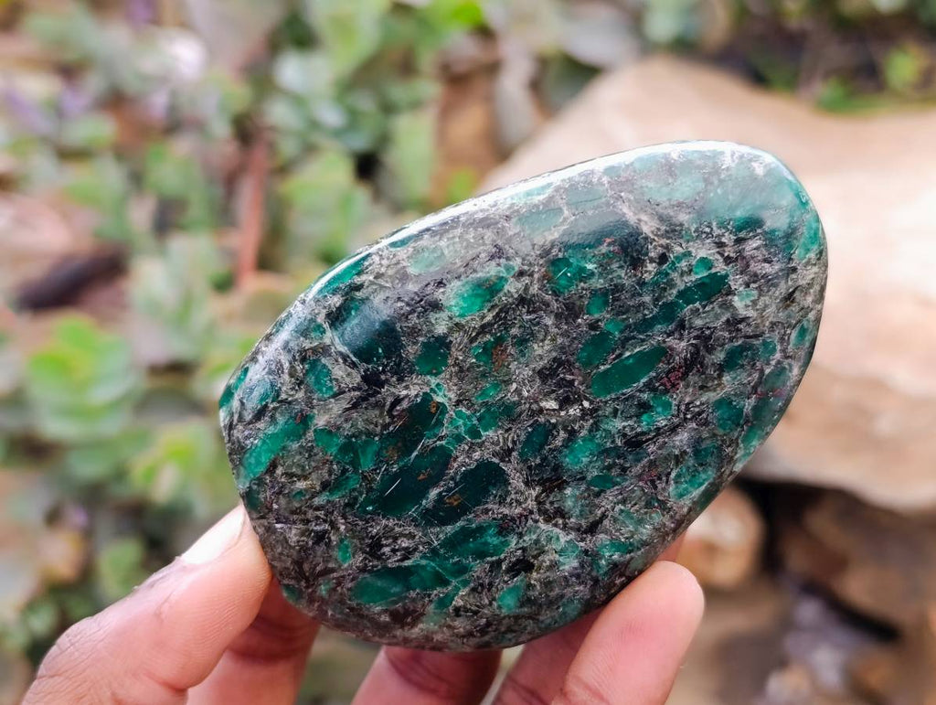 Polished Emerald Mica 'Mutokolite' Standing Free Forms x 6 From Mutoko, Zimbabwe - Toprock Gemstones and Minerals 