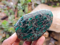 Polished Emerald Mica 'Mutokolite' Standing Free Forms x 6 From Mutoko, Zimbabwe