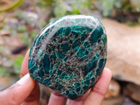 Polished Emerald Mica 'Mutokolite' Standing Free Forms x 6 From Mutoko, Zimbabwe