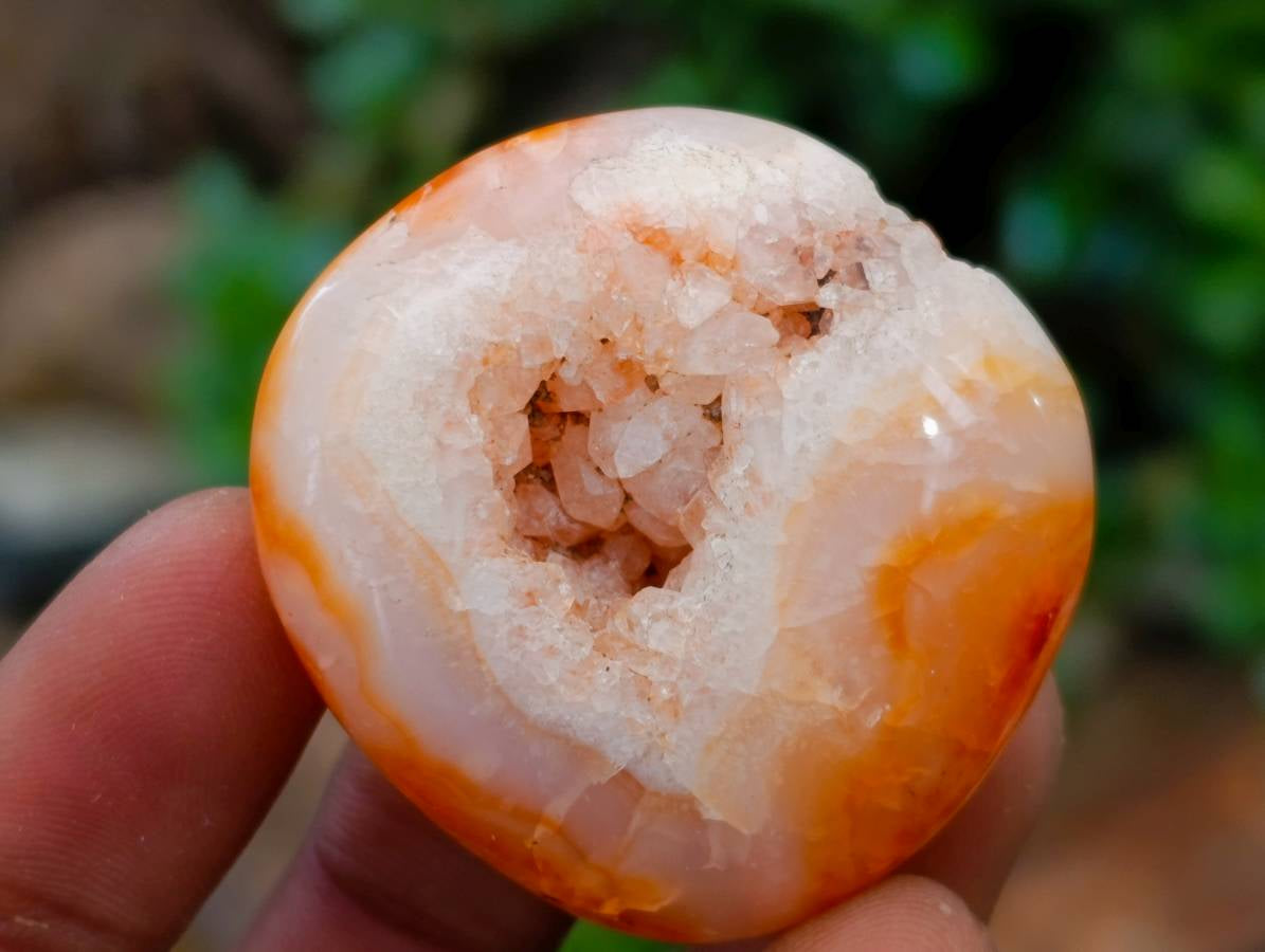 Polished Carnelian Agate Gemstone Galets x 35 From Madagascar - Toprock Gemstones and Minerals 