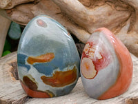 Polished Polychrome Jasper Standing Free Forms x 6 From NW Coast, Madagascar