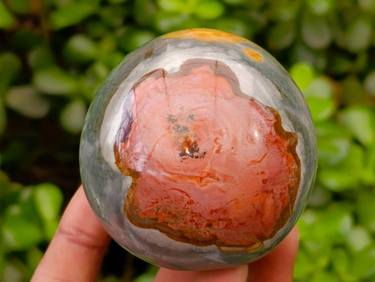 Polished Polychrome Jasper Standing Free Forms x 6 From NW Coast, Madagascar - Toprock Gemstones and Minerals 