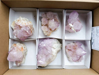 Natural Amethyst Spirit Quartz Clusters x 6 From Boekenhouthoek, South Africa
