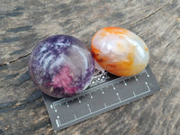 Polished Mixed Selected Multi Mineral Palm Stones x 24 From Madagascar