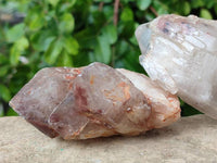 Natural Red Hematoid Quartz Crystal Clusters x 6 From Karoi, Zimbabwe