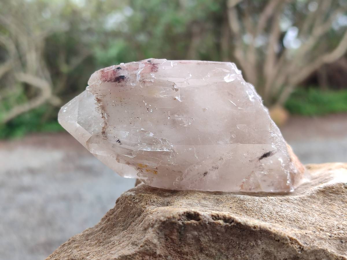 Natural Red Hematoid Quartz Crystal Clusters x 6 From Karoi, Zimbabwe - Toprock Gemstones and Minerals 