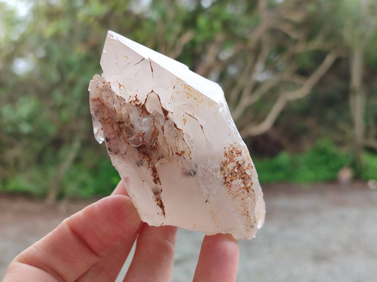 Natural Red Hematoid Quartz Crystal Clusters x 6 From Karoi, Zimbabwe - Toprock Gemstones and Minerals 