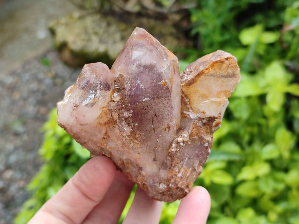 Natural Red Hematoid Quartz Crystal Clusters x 6 From Karoi, Zimbabwe - Toprock Gemstones and Minerals 