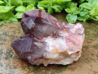 Natural Red Hematoid Quartz Crystal Clusters x 6 From Karoi, Zimbabwe