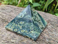 Polished Stromatolite Pyramids x 3 From Katsepy, Madagascar