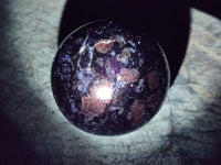 Polished Blue Speck Iolite Water Sapphire Spheres x 4 From Ambatofinandrahana, Madagascar