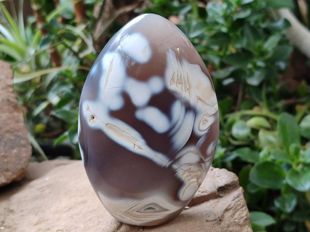 Polished Dendritic Agate Standing Free Forms x 3 From Moralambo, Madagascar - Toprock Gemstones and Minerals 